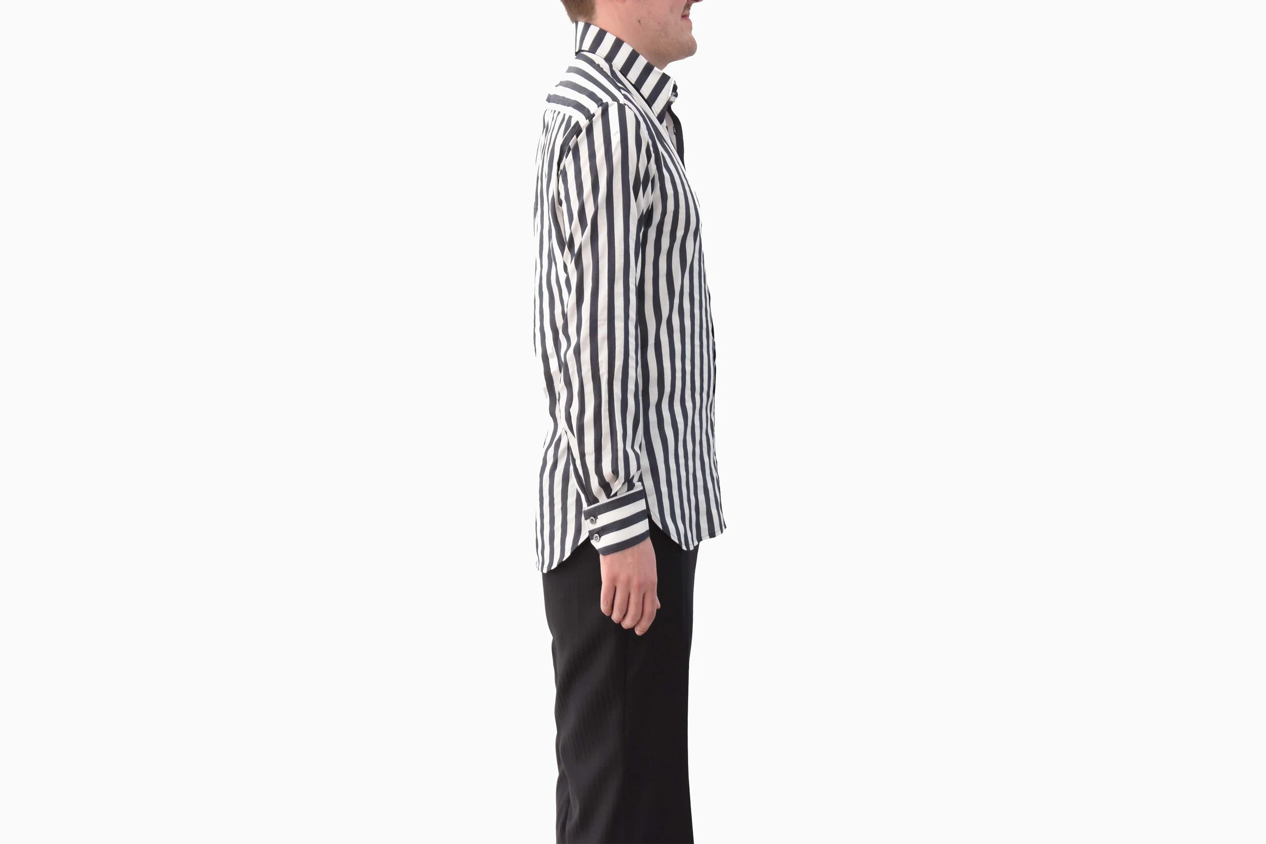 Silk Awning Stripe Shirt — THANE ZRONGO